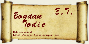 Bogdan Todić vizit kartica